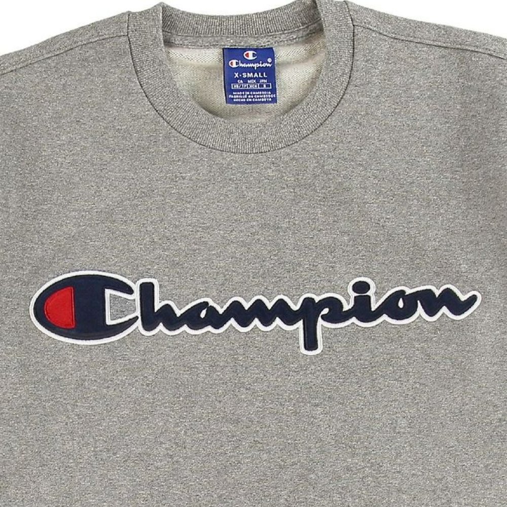 Kids Champion Sweatshirt - Grey Melange w. Logo large - Picture 2 of 2